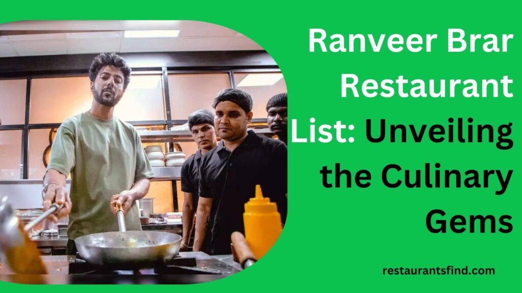 Ranveer Brar Restaurant List