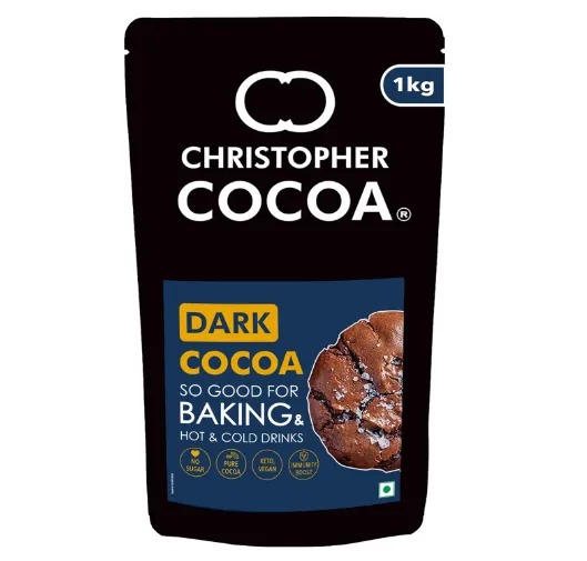 Christopher Cocoa, Dark Cocoa Powder, Unsweetened