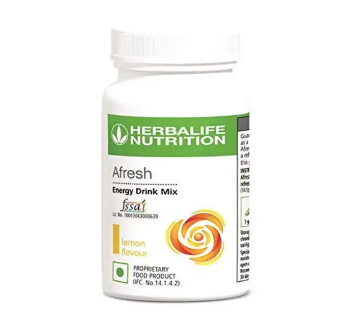 Herbalife 2 Afresh Energy Drink Mix | Lemon and Elaichi Flavor
