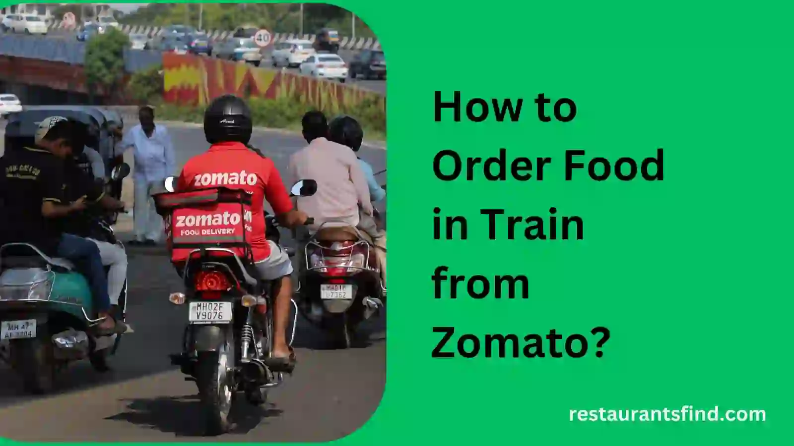 How to Order Food in Train from Zomato