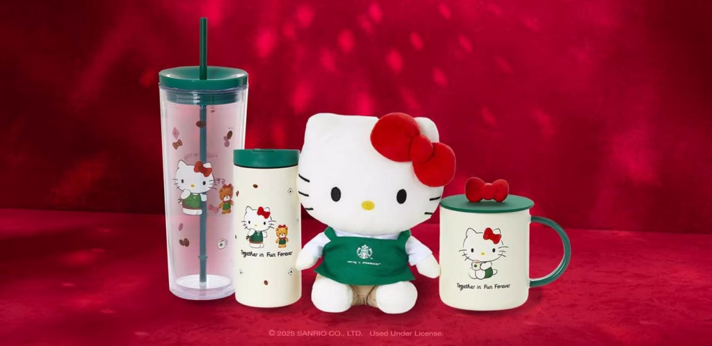 Starbucks Holiday Menu 2025 Hello Kitty